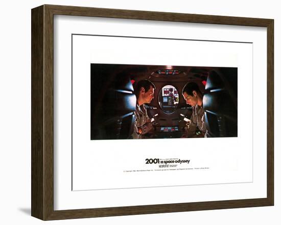 2001: a Space Odyssey, Gary Lockwood, Keir Dullea, 1968-null-Framed Art Print