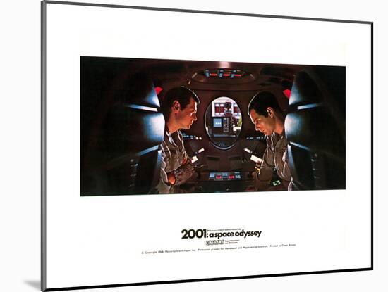 2001: a Space Odyssey, Gary Lockwood, Keir Dullea, 1968-null-Mounted Art Print