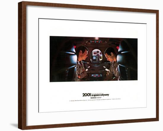 2001: a Space Odyssey, Gary Lockwood, Keir Dullea, 1968-null-Framed Art Print