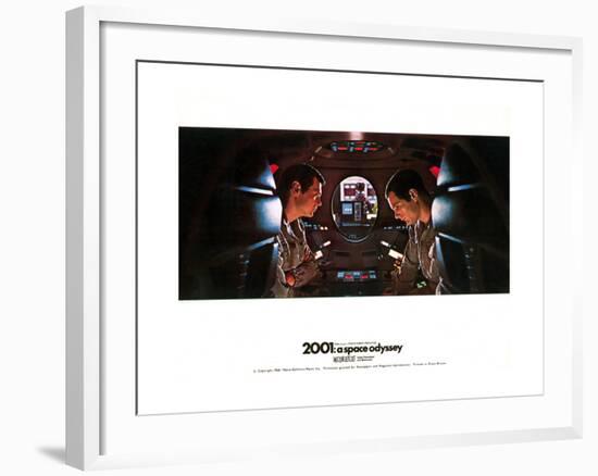 2001: a Space Odyssey, Gary Lockwood, Keir Dullea, 1968-null-Framed Art Print