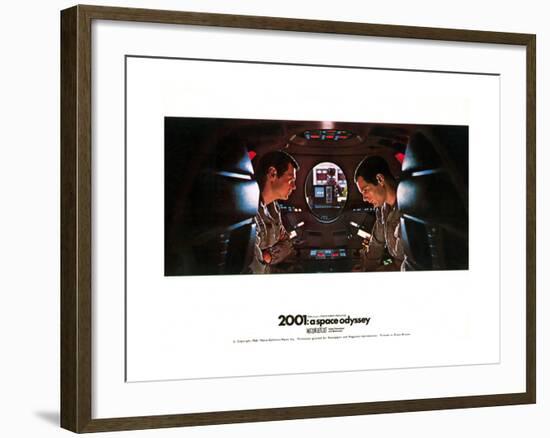 2001: a Space Odyssey, Gary Lockwood, Keir Dullea, 1968-null-Framed Art Print