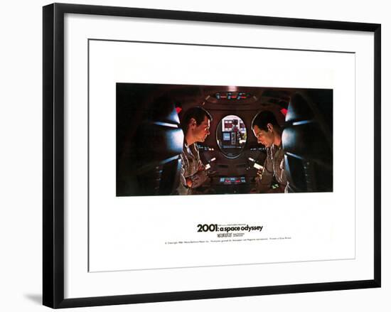 2001: a Space Odyssey, Gary Lockwood, Keir Dullea, 1968-null-Framed Art Print