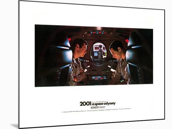 2001: a Space Odyssey, Gary Lockwood, Keir Dullea, 1968-null-Mounted Art Print