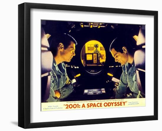 2001: a Space Odyssey, Gary Lockwood, Keir Dullea, 1968-null-Framed Art Print