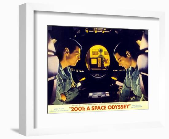 2001: a Space Odyssey, Gary Lockwood, Keir Dullea, 1968-null-Framed Art Print