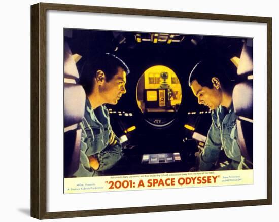 2001: a Space Odyssey, Gary Lockwood, Keir Dullea, 1968-null-Framed Art Print