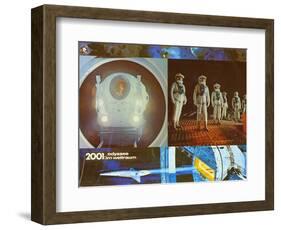 2001: A Space Odyssey, German Movie Poster, 1968-null-Framed Art Print