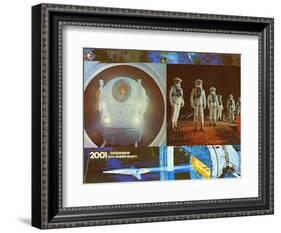 2001: A Space Odyssey, German Movie Poster, 1968-null-Framed Art Print