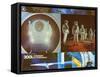 2001: A Space Odyssey, German Movie Poster, 1968-null-Framed Stretched Canvas