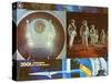 2001: A Space Odyssey, German Movie Poster, 1968-null-Stretched Canvas