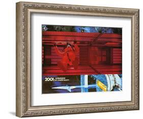 2001: A Space Odyssey, German Movie Poster, 1968-null-Framed Art Print