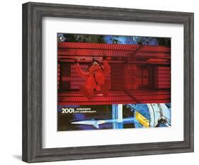 2001: A Space Odyssey, German Movie Poster, 1968-null-Framed Art Print