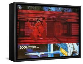 2001: A Space Odyssey, German Movie Poster, 1968-null-Framed Stretched Canvas