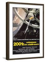 2001: A Space Odyssey, German Movie Poster, 1968-null-Framed Art Print