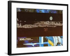 2001: A Space Odyssey, German Movie Poster, 1968-null-Framed Art Print