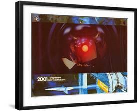 2001: A Space Odyssey, German Movie Poster, 1968-null-Framed Art Print