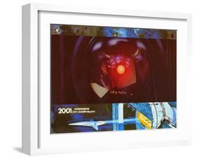 2001: A Space Odyssey, German Movie Poster, 1968-null-Framed Art Print