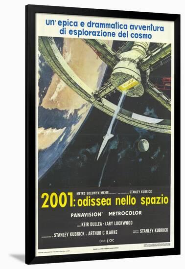 2001: A Space Odyssey, Italian Movie Poster, 1968-null-Framed Art Print