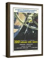 2001: A Space Odyssey, Italian Movie Poster, 1968-null-Framed Art Print