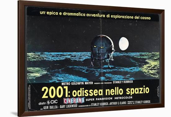 2001: A Space Odyssey, Italian Movie Poster, 1968-null-Framed Art Print