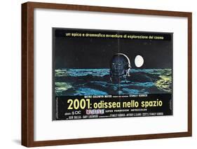 2001: A Space Odyssey, Italian Movie Poster, 1968-null-Framed Art Print