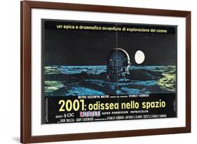 2001: A Space Odyssey, Italian Movie Poster, 1968-null-Framed Premium Giclee Print