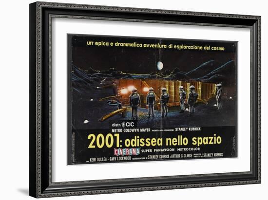 2001: A Space Odyssey, Italian Movie Poster, 1968-null-Framed Art Print