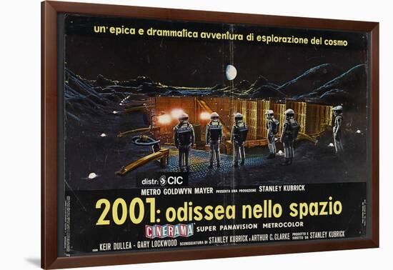 2001: A Space Odyssey, Italian Movie Poster, 1968-null-Framed Art Print