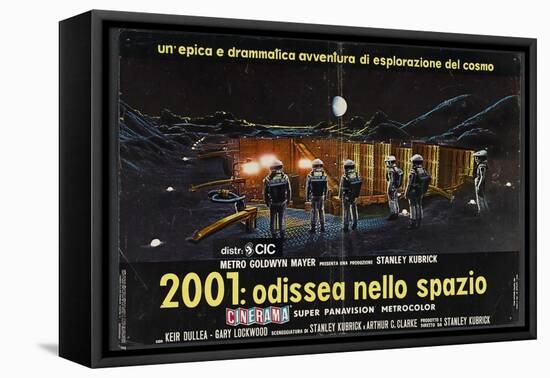 2001: A Space Odyssey, Italian Movie Poster, 1968-null-Framed Stretched Canvas