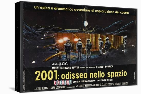 2001: A Space Odyssey, Italian Movie Poster, 1968-null-Stretched Canvas