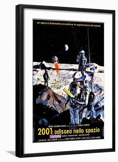 2001: A Space Odyssey, Italian Movie Poster, 1968-null-Framed Art Print