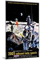 2001: A Space Odyssey, Italian Movie Poster, 1968-null-Mounted Art Print