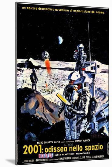 2001: A Space Odyssey, Italian Movie Poster, 1968-null-Mounted Art Print