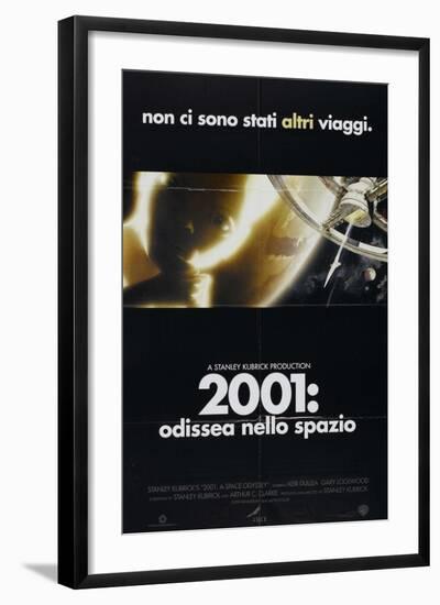 2001: A Space Odyssey, Italian Movie Poster, 1968-null-Framed Art Print