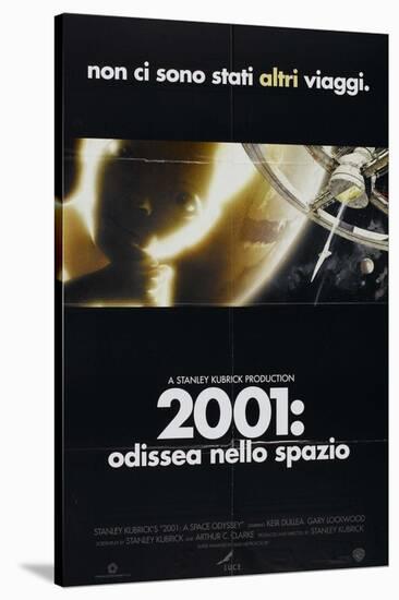 2001: A Space Odyssey, Italian Movie Poster, 1968-null-Stretched Canvas