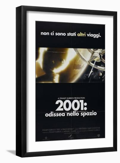 2001: A Space Odyssey, Italian Movie Poster, 1968-null-Framed Art Print