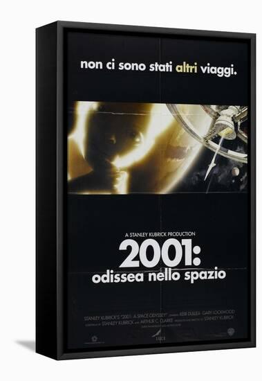 2001: A Space Odyssey, Italian Movie Poster, 1968-null-Framed Stretched Canvas