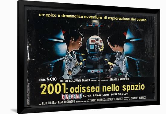 2001: A Space Odyssey, Italian Movie Poster, 1968-null-Framed Art Print