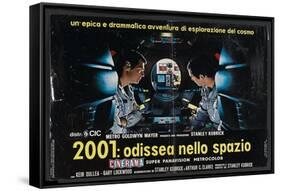 2001: A Space Odyssey, Italian Movie Poster, 1968-null-Framed Stretched Canvas