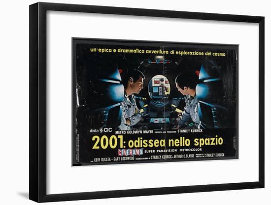 2001: A Space Odyssey, Italian Movie Poster, 1968-null-Framed Art Print