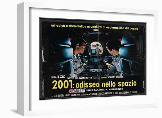 2001: A Space Odyssey, Italian Movie Poster, 1968-null-Framed Art Print