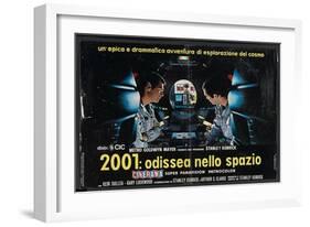 2001: A Space Odyssey, Italian Movie Poster, 1968-null-Framed Art Print