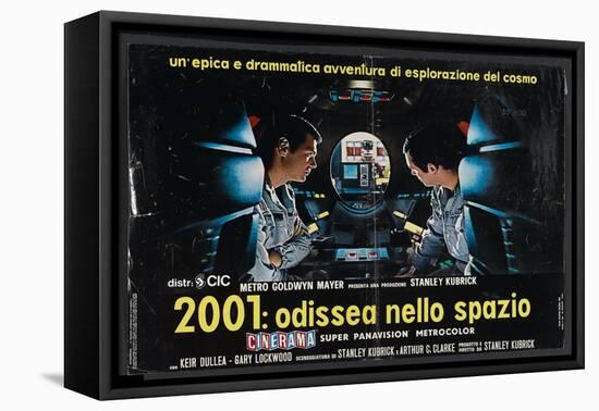 2001: A Space Odyssey, Italian Movie Poster, 1968-null-Framed Stretched Canvas