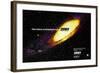 2001: a Space Odyssey, US Lobbycard, 1968-null-Framed Art Print