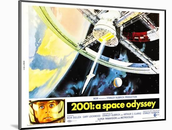 2001: A Space Odyssey, US lobbycard, Keir Dullea, 1968-null-Mounted Art Print