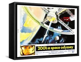 2001: A Space Odyssey, US lobbycard, Keir Dullea, 1968-null-Framed Stretched Canvas