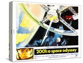 2001: A Space Odyssey, US lobbycard, Keir Dullea, 1968-null-Stretched Canvas