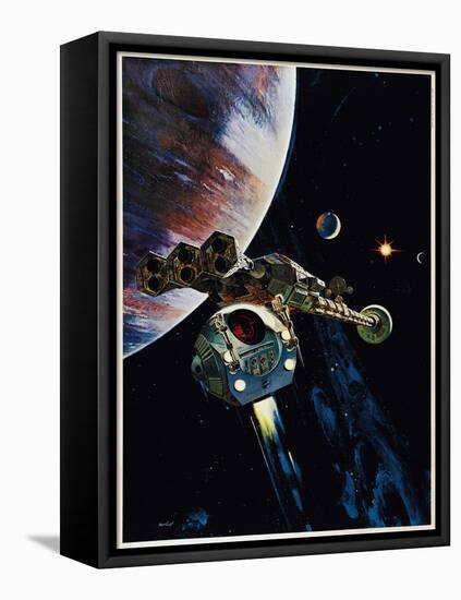 2001: A Space Odyssey, US poster, 1968-null-Framed Stretched Canvas
