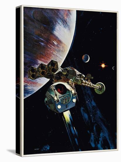 2001: A Space Odyssey, US poster, 1968-null-Stretched Canvas