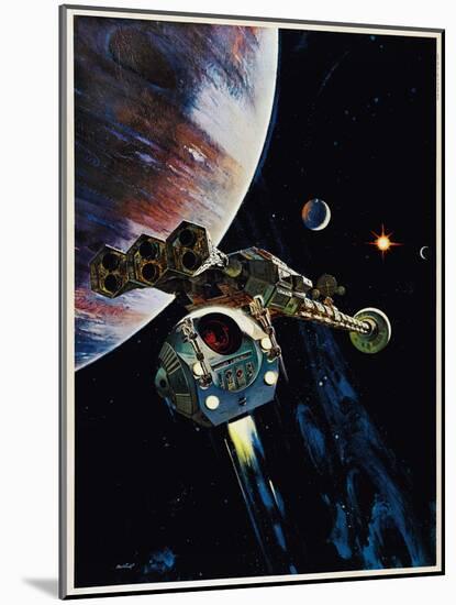 2001: A Space Odyssey, US poster, 1968-null-Mounted Poster